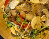 鰺のチーズ揚げサラダ作り方4写真