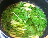 水菜の玉子とじ♪作り方3写真