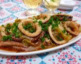 ♪イカとキャベツのケチャップ炒め♪作り方3写真
