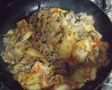 居酒屋の味！豚キムチーズ作り方3写真