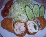 鶏胸肉の梅マヨロールカツ作り方10写真