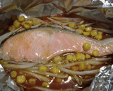 トースターで鮭のちゃんちゃん焼き風～。作り方5写真
