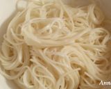 ☆ビーフン風 揖保の糸 (鮭&水菜)☆作り方1写真