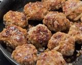 簡単！豚ひき肉ミニハンバーグ焼肉のタレ味作り方4写真