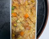 レンジ簡単クリーミーキムチ味炒飯弁当作り方13写真