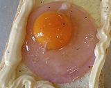 ♡朝食に！！ハムエッグートースト♡作り方2写真