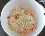 鮭とほうれん草のそうめんチャンプルー作り方2写真