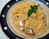 カレー風味のチーズカルボナーラ作り方4写真