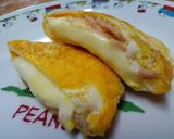 チーズとろっ♪目玉焼きinチーズベーコン作り方5写真