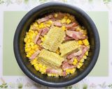夏簡単今日の夕飯アスパラとうもろこしご飯作り方8写真