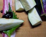 創作料理☆太っちょナスの豚肉巻き作り方1写真