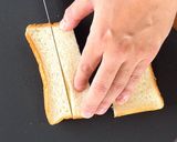 1枚のパンで4個も‼️【節約チームドッグ】作り方1写真