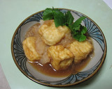 おろしでさっぱり☆とろける揚げ出し豆腐作り方7写真