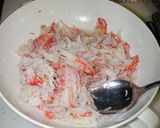 クノールふんわりたまごスープdeカニ雑炊作り方2写真