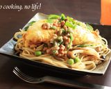 ふわふわ♪オムレツのせ納豆パスタ作り方11写真