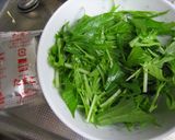 水菜入り香ばしスープ飯作り方2写真