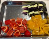 ナスなどの夏野菜と鶏むね肉の焼きびたし作り方2写真