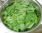 ほうれん草とカリカリベーコンのサラダ作り方1写真