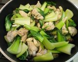 鶏肉とチンゲン菜のクリーム煮作り方3写真