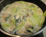 鶏肉とチンゲン菜のクリーム煮作り方4写真