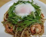 温玉のせ海鮮焼きそば作り方5写真