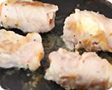 お弁当に☆チーズの豚巻白ワインソテー作り方7写真