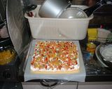 大量！誕生日おもしろ15人分　デコケーキ作り方12写真