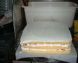 大量！誕生日おもしろ15人分　デコケーキ作り方14写真