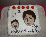 大量！誕生日おもしろ15人分　デコケーキ作り方16写真