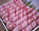 アスパラで豚バラ肉巻きフライ作り方1写真