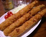 アスパラで豚バラ肉巻きフライ作り方3写真