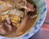 簡単★昼食！舞茸と白菜のお味噌󠄀汁作り方4写真