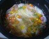 炊飯器で、ピラフ作り方1写真