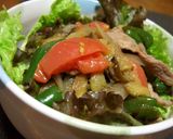 夏野菜de☆スタミナ丼☆　焼肉のタレで～作り方6写真