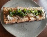 油不要★豆腐を焼いて♬とろろ昆布のせ☆作り方4写真