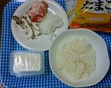 豚肉と豆腐のボリュームたまごスープ飯ｗ作り方1写真