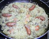 ウインナーとカレーのパエリア作り方4写真
