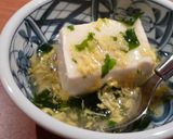 5分でもう1品♪卵スープであんかけ豆腐作り方4写真