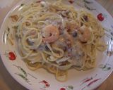 シーフードクリームパスタ作り方8写真