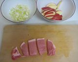 豚肉のアップルソース煮作り方1写真