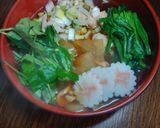簡単⭐︎鶏肉とほうれん草のお雑煮⭐︎2026作り方3写真