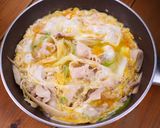 豚バラごぼうの柳川風☆卵とじすき煮丼🍚作り方4写真
