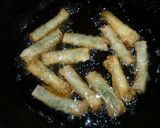 ささ身と大葉のワンタンの皮巻き揚げ作り方3写真