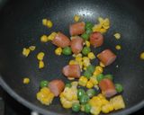 お弁当♪ウィンナー＆コーン＆グリンピース作り方3写真