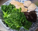 台湾家庭料理*カツオ菜と鶏肉のスープ作り方2写真