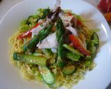 涼麺～豚しゃぶごまダレ作り方4写真