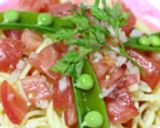 バジル香るトマトの冷製白ワインパスタ作り方6写真
