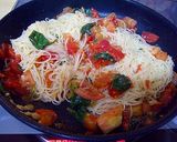 シンプル・簡単!トマトとバジルのパスタ作り方5写真