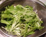 簡単☆水菜と油揚げのさっと煮作り方1写真