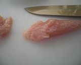 ♪彩り野菜と鶏のささみ揚げ♪作り方1写真